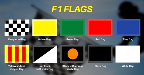 ¿Qué significa la bandera blanca y negra en F1?