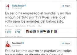 Enlace a Pau y Ricky critican la nula cobertura del Mundobasket