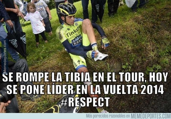 382041 - Contador, nuevo líder de la Vuelta 2014