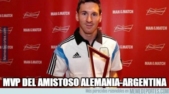 382586 - Messi, MVP del amistoso Alemania-Argentina
