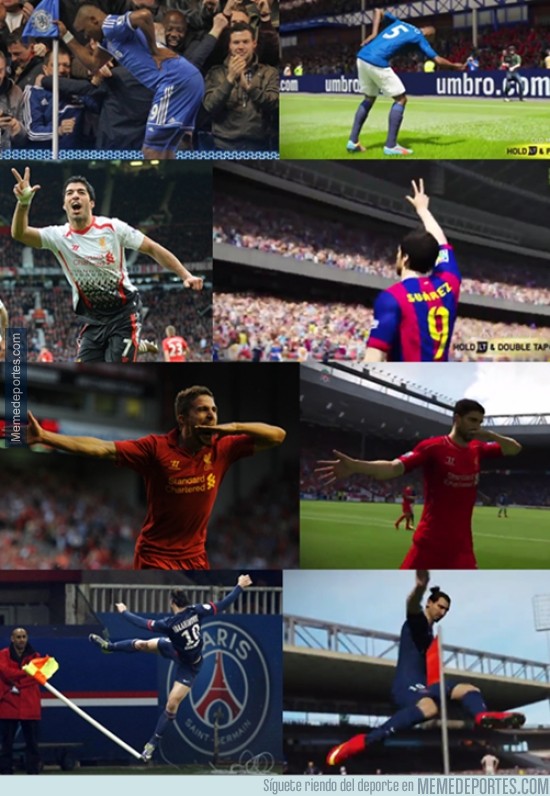 385963 - Celebraciones FIFA 15 vs Realidad