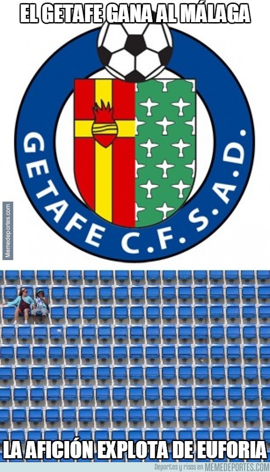 392635 - El Getafe gana al Málaga y la afición explota