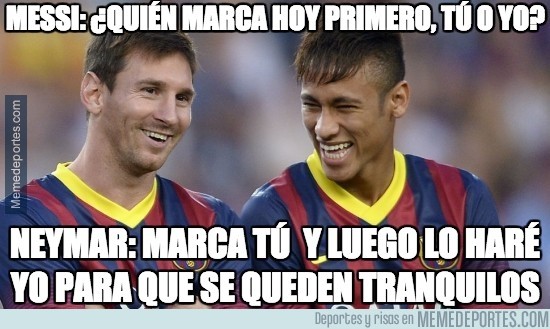 394764 - Messi: ¿quién marca hoy primero, tu o yo?
