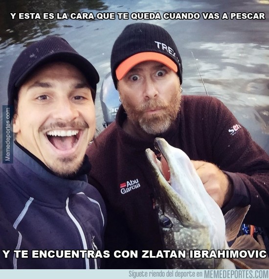 398235 - Lo tipico de todos los días, ir a pescar y encontrarte a Zlatan Ibrahimovic