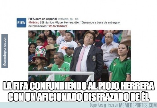 398500 - Fail de la FIFA confundiendo a un tío disfrazado con el pijo Herrera