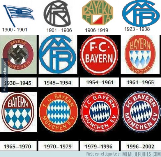 400406 - Atentos al escudo del Bayern de Munich entre 1938 y 1945
