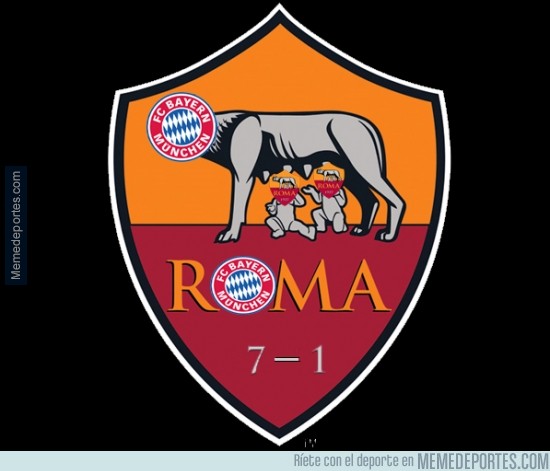 401147 - El nuevo escudo de la Roma después del partido vs Bayern