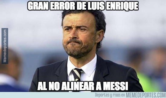 402733 - Gran error de Luis Enrique no alineando a Messi
