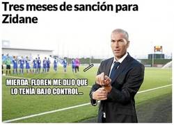 Enlace a Tres meses de sanción a Zidane por entrenar al Castilla sin el título exigido