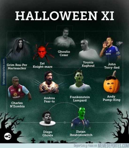 405161 - Sólo falta Suárez y Pepe para un buen equipo de miedo para Halloween
