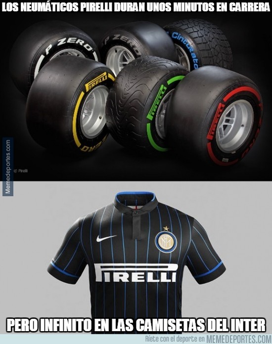 406849 - No hay nada que dure más que Pirelli en las camisetas del Inter