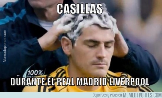 407652 - Casillas ayer contra el Liverpool