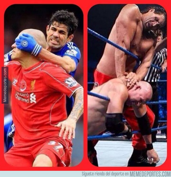 408833 - Diego Costa se cree que está en la WWE en vez de en un campo de fútbol