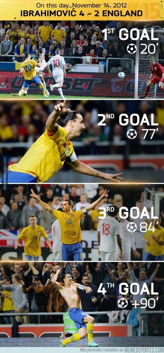 411530 - Recordando la victoria de Ibrahimovic vs Inglaterra, ayer hizo 2 años