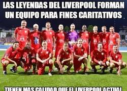 Enlace a Las leyendas del Liverpool forman un equipo para fines caritativos