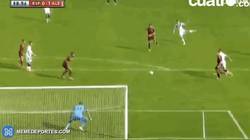 Enlace a GIF: Cantadita de Casilla que provoca el gol de Kroos al límite del final del partido