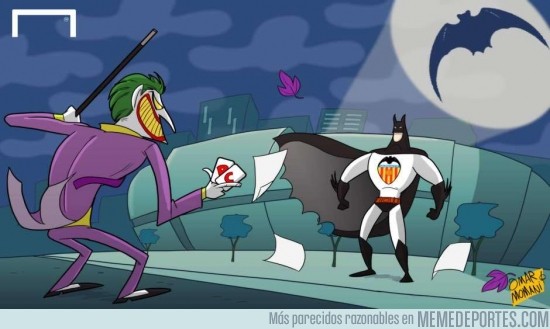 414356 - Así denunció DC Comics al Valencia por usar el murciélago