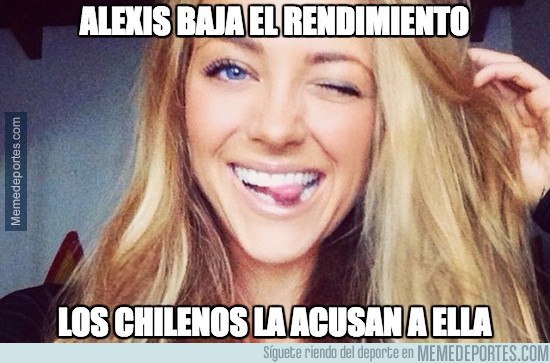 415302 - Desde Chile aún tienen rencor a los catalanes y culpan a la novia de Alexis por su mal rendimiento