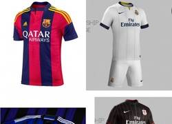 Enlace a ¿Qué pasaría si el Real Madrid e Inter vistieran de Nike y Barça y Milan de Adidas?