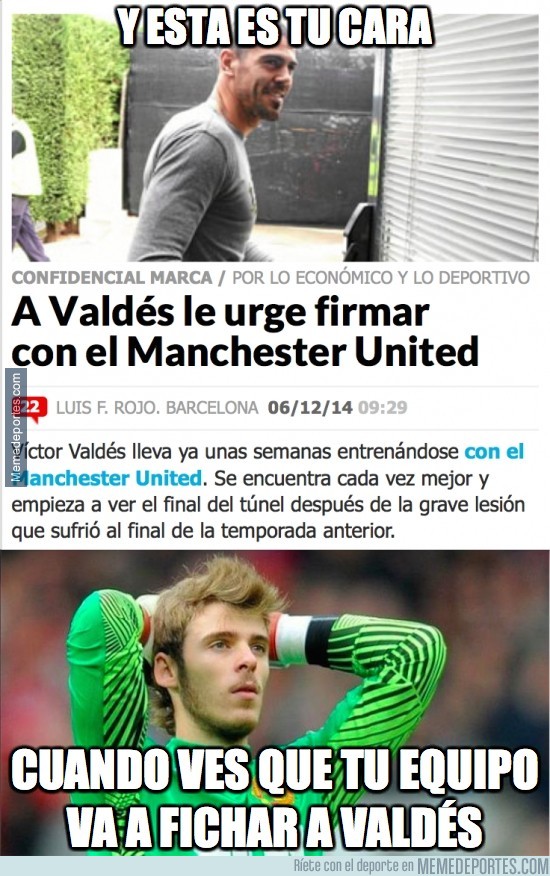 419317 - ¿Qué hará el United con Valdés y De Gea para la portería?