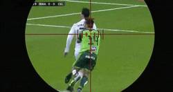Enlace a GIF: Imágenes en exclusiva del francotirador en la jugada del penalti