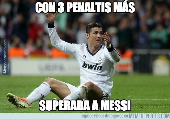 421134 - ¡Con 3 penaltis más superaba a Messi!