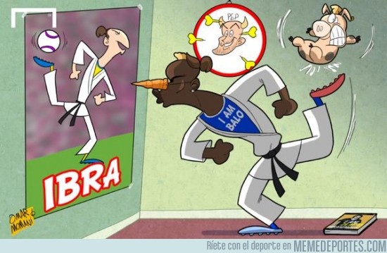 425207 - Balotelli intentando imitar al gran Zlatan