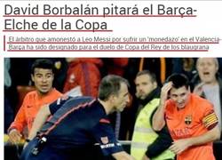 Enlace a Messi disgustado por el árbitro asignado al Barça-Elche