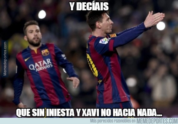 431480 - ¿Así que Messi no hacía nada sin Xavi e Iniesta?