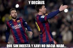 Enlace a ¿Así que Messi no hacía nada sin Xavi e Iniesta?