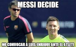 Enlace a ÚLTIMA HORA: Messi decide no convocar a Luis Enrique ante el Atleti