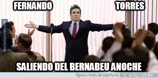 435439 - Fernando Torres saliendo del Bernabeu anoche