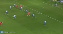 Enlace a GIF: El gol de Messi de cabeza que adelanta al Barça 0-1 vs Deportivo de la Coruña.