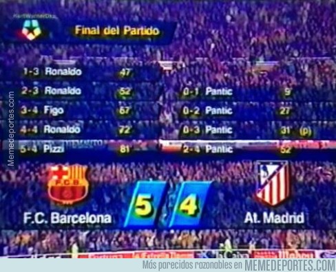 437194 - Hace unos 18 años en el Camp Nou. ¿Alguien recuerda este partidazo épico?