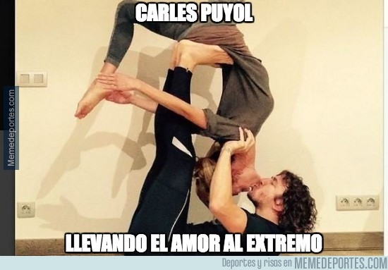 444764 - Carles Puyol, llevando el amor al extremo