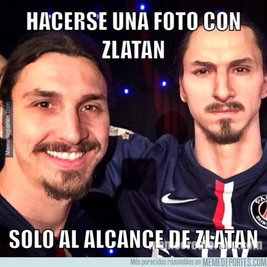 447169 - Sólo Zlatan es capaz de hacerse una foto con Zlatan