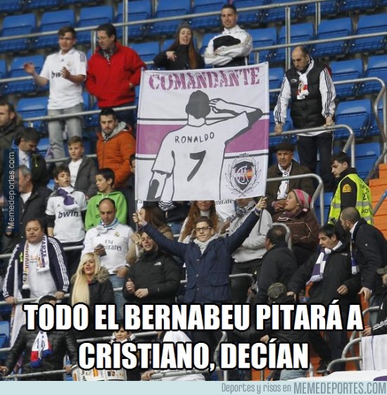 448833 - Algunas muestras de respeto a Cristiano en el Bernabéu