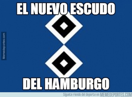 448897 - El nuevo escudo del Hamburgo tras el 8-0