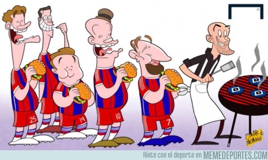 449406 - El Bayern cocinando su victoria más abultada en los últimos 30 años