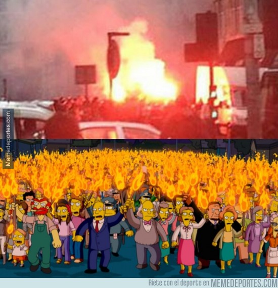 452244 - Fans del Besiktas y los Simpson, parecidos razonables