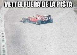 Enlace a Vettel fuera de la pista