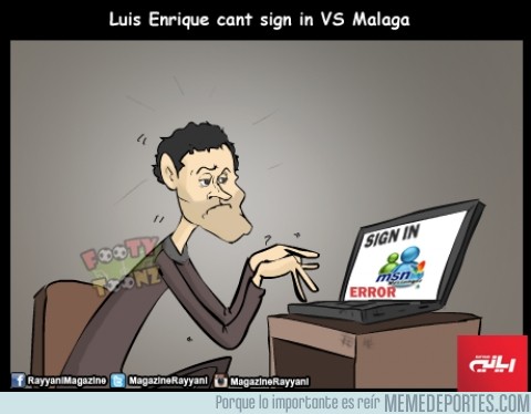 454267 - Luis Enrique no pudo abrir el MSN contra el Málaga