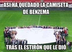 Enlace a La camiseta de Benzema tras el tirón de Damián