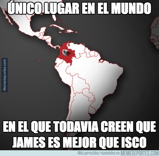 460196 - James mejor que Isco, sólo en Colombia