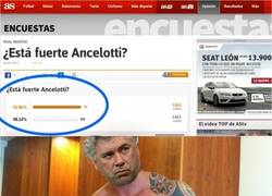 Enlace a Ancelotti aprueba la nueva encuesta del AS