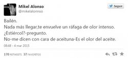 Enlace a Mikel Alonso, hermano de Xabi, la lía en Twitter, a la entrada de Jaén se le ocurre decir esto