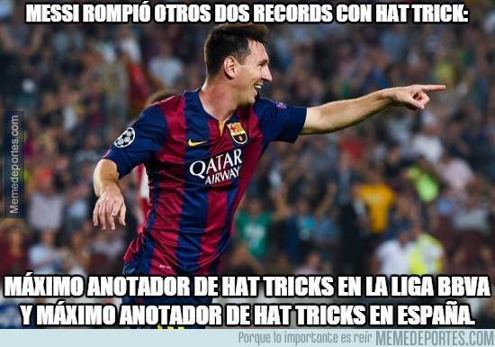 468686 - Messi rompió otros dos records con hat trick
