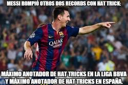 Enlace a Messi rompió otros dos records con hat trick