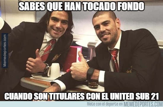 471386 - Falcao y Valdés jugando con el United Sub21