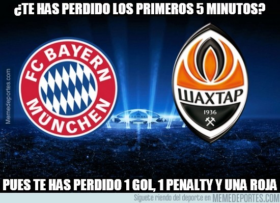 472932 - ¿Te has perdido los primeros 5 minutos del Bayern-Shakhtar?